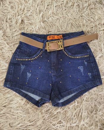 Short feminino Jeans Decalli