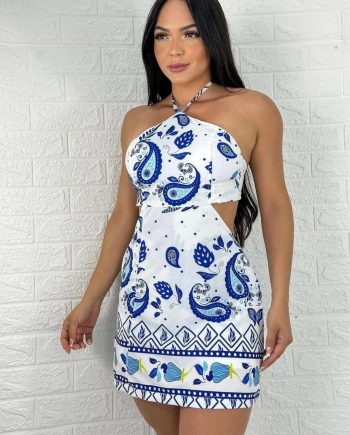 Vestido Macaquinho Estampado
