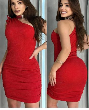 Vestido Depreado Nula Manga
