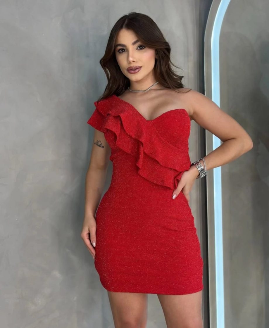 Vestido Lurex Nula Manga
