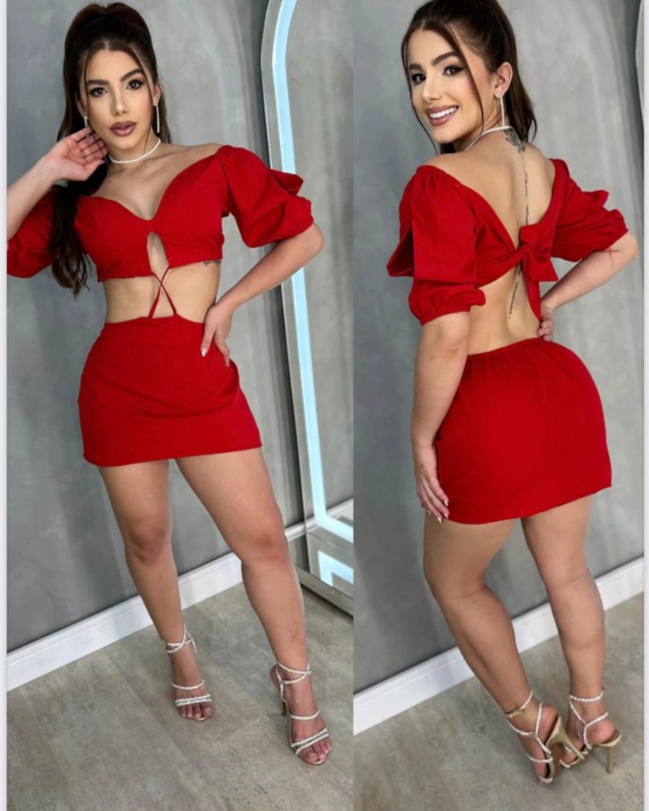 Vestido delicado e feminino